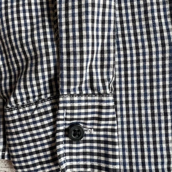 Nautica Boys Gingham Button Down Shirt Size 5 - Picture 4 of 7